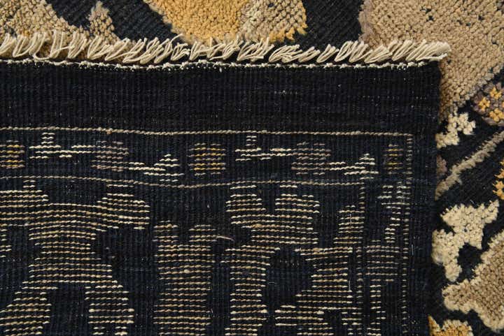 9' 3 x 12' 4 Hand Knotted Oushak Wool Rug