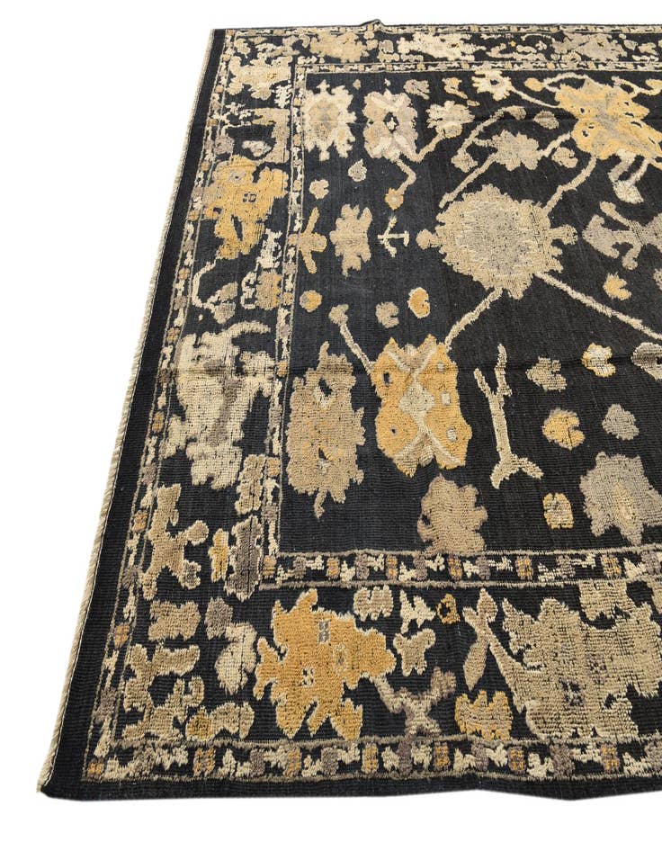 Detail image of 9' 3 x 12' 4  Hand Knotted Oushak Wool Rug