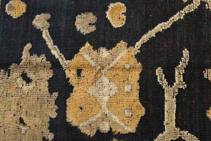 9' 3 x 12' 4 Hand Knotted Oushak Wool Rug