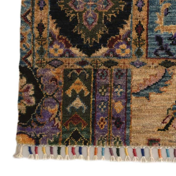 2' 1 x 2' 11 Hand Knotted Patchwork Rug