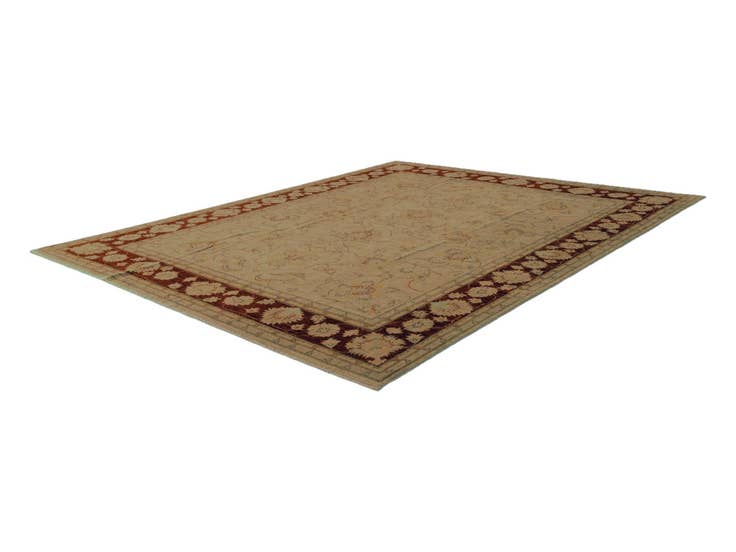 Detail image of 7' 10 x 9' 9 Hand Knotted Pershawar Ziegler Rug