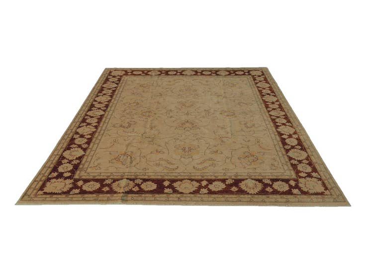 Detail image of 7' 10 x 9' 9 Hand Knotted Pershawar Ziegler Rug