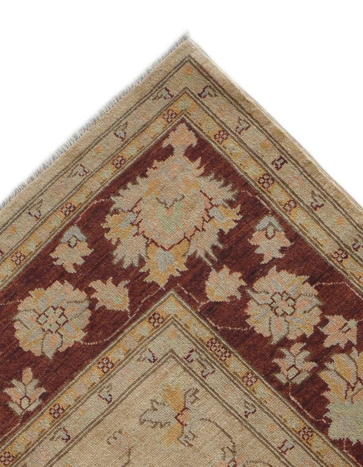 Detail image of 7' 10 x 9' 9 Hand Knotted Pershawar Ziegler Rug