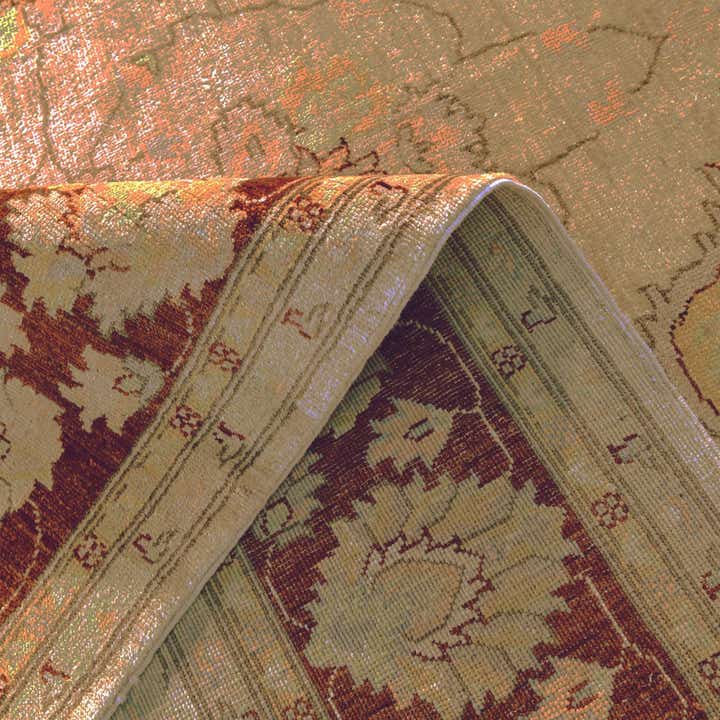 7' 10 x 9' 9 Hand Knotted Pershawar Ziegler Rug