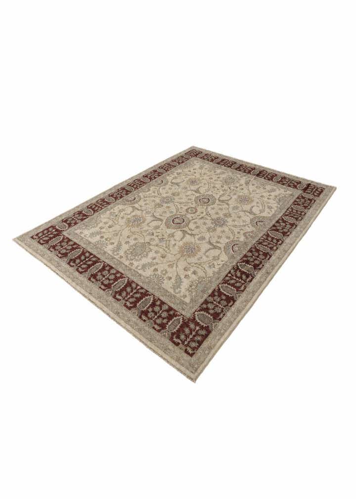 9' x 12' Hand Knotted Pershawar Ziegler Rug