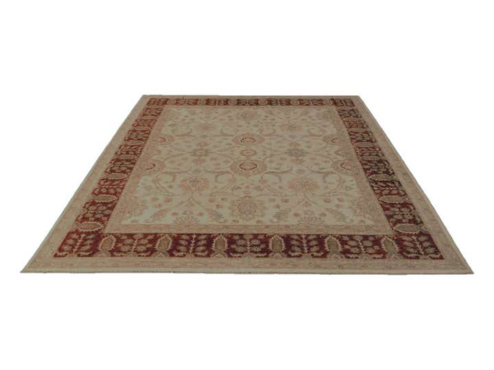 9' x 12' Hand Knotted Pershawar Ziegler Rug
