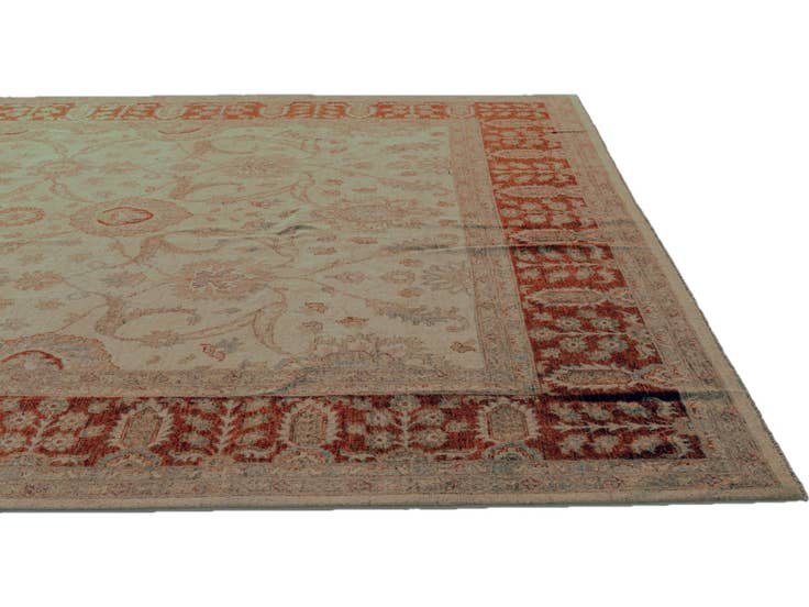 Detail image of 9' x 12' Hand Knotted Pershawar Ziegler Rug