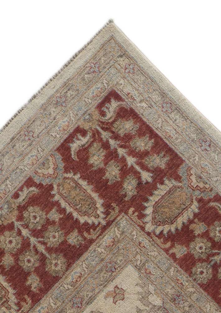 9' x 12' Hand Knotted Pershawar Ziegler Rug