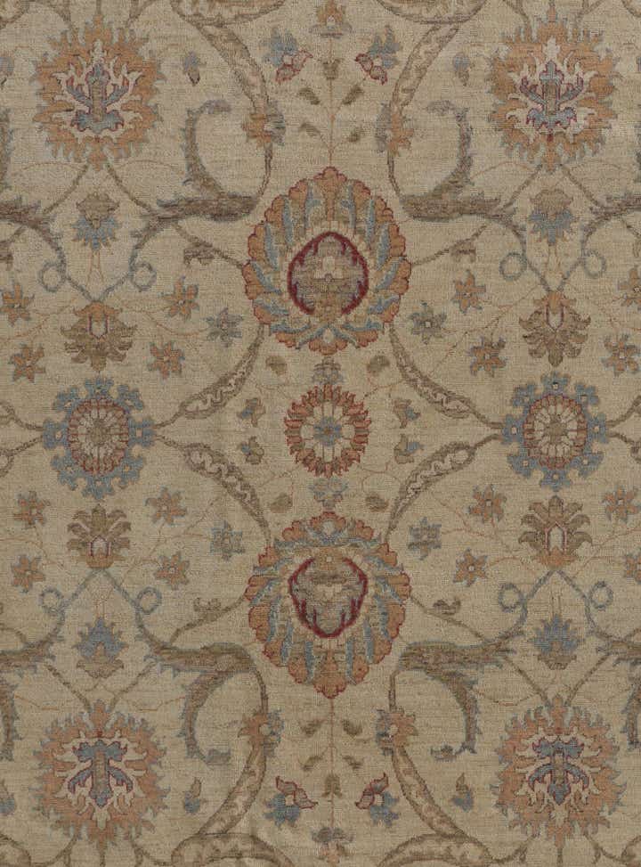 9' x 12' Hand Knotted Pershawar Ziegler Rug