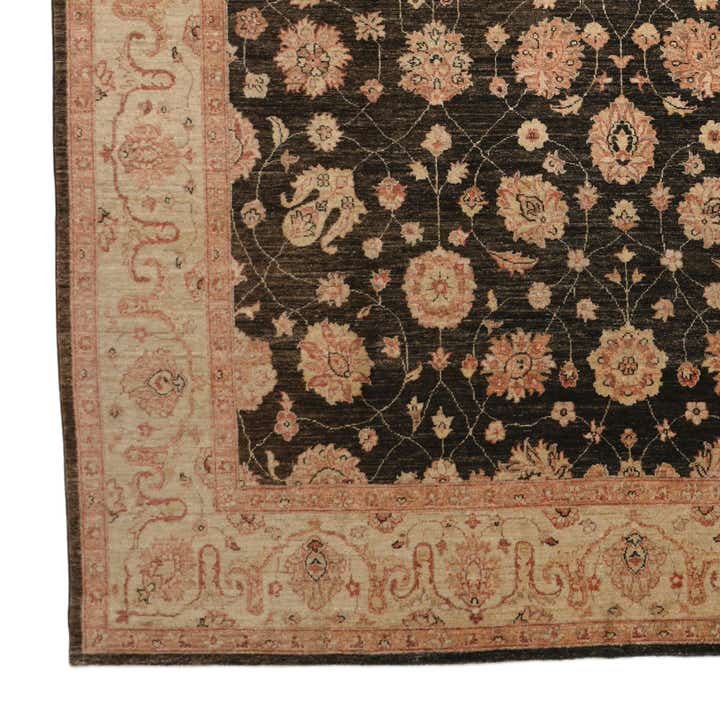 8' 2 x 9' 10 Hand Knotted Pershawar Ziegler Rug