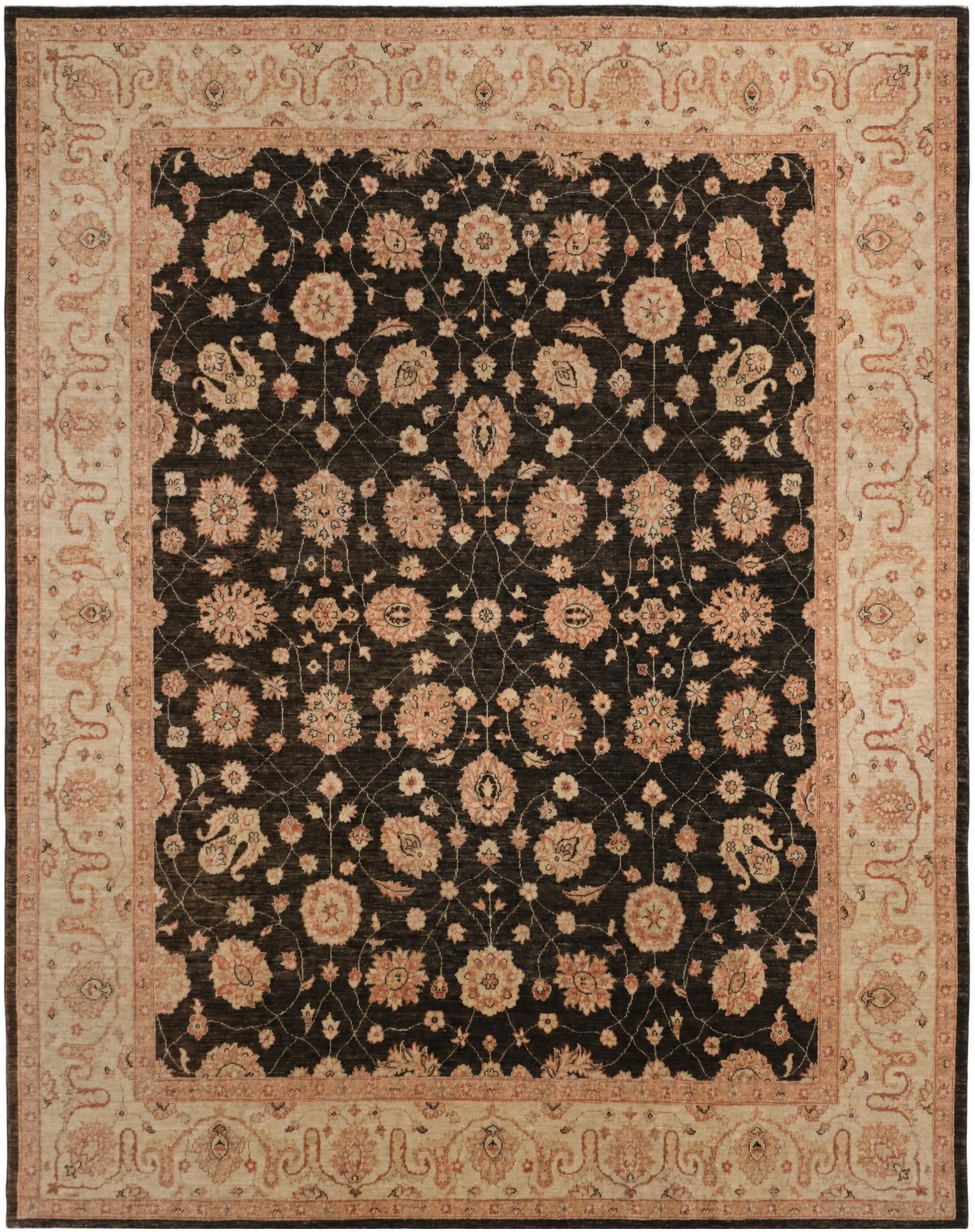 8' 2 x 9' 10 Hand Knotted Pershawar Ziegler Rug