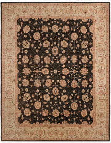 8' 2 x 9' 10 Hand Knotted Pershawar Ziegler Rug