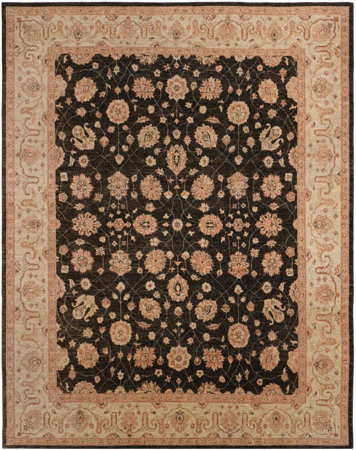 8' 2 x 9' 10 Hand Knotted Pershawar Ziegler Rug