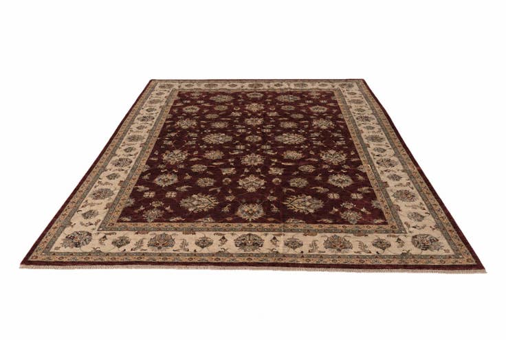 Detail image of 8' 10 x 12' 5 Hand Knotted Pershawar Ziegler Rug