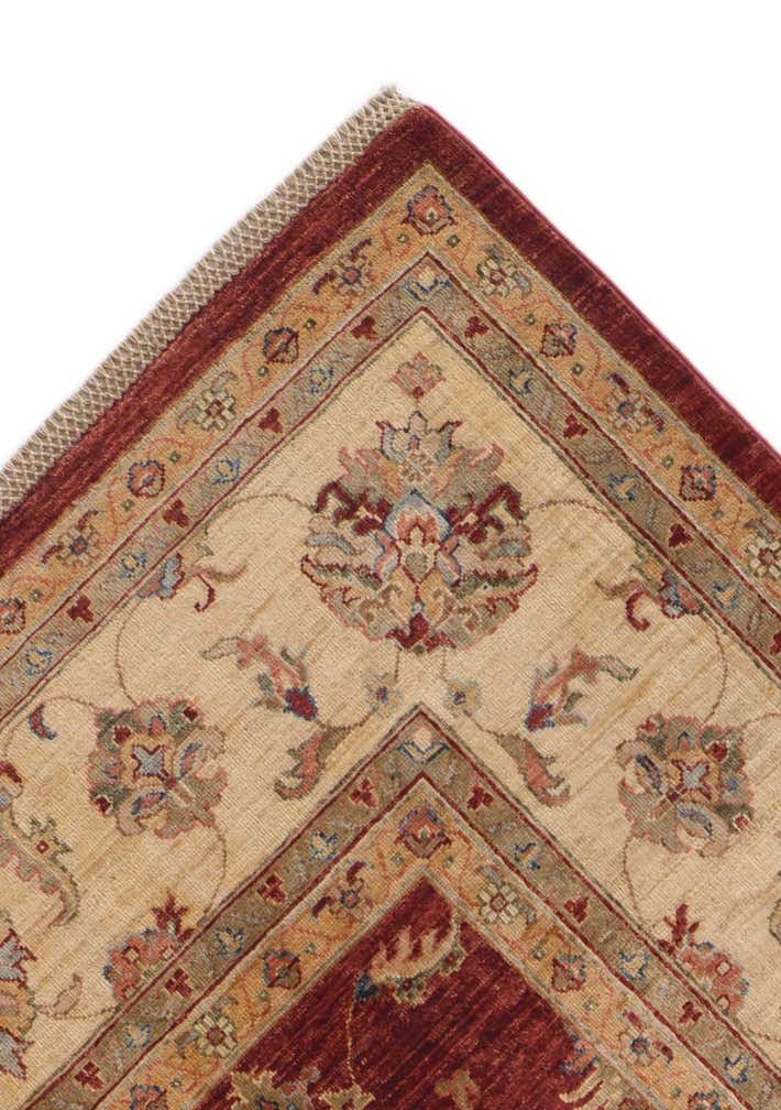 8' 10 x 12' 5 Hand Knotted Pershawar Ziegler Rug