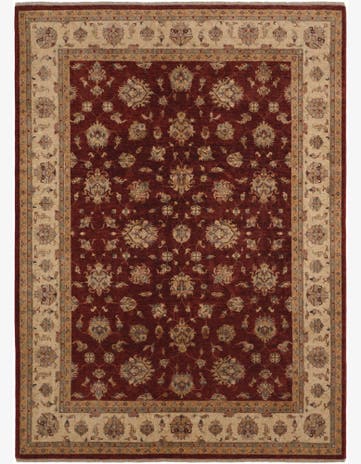 8' 10 x 12' 5 Hand Knotted Pershawar Ziegler Rug