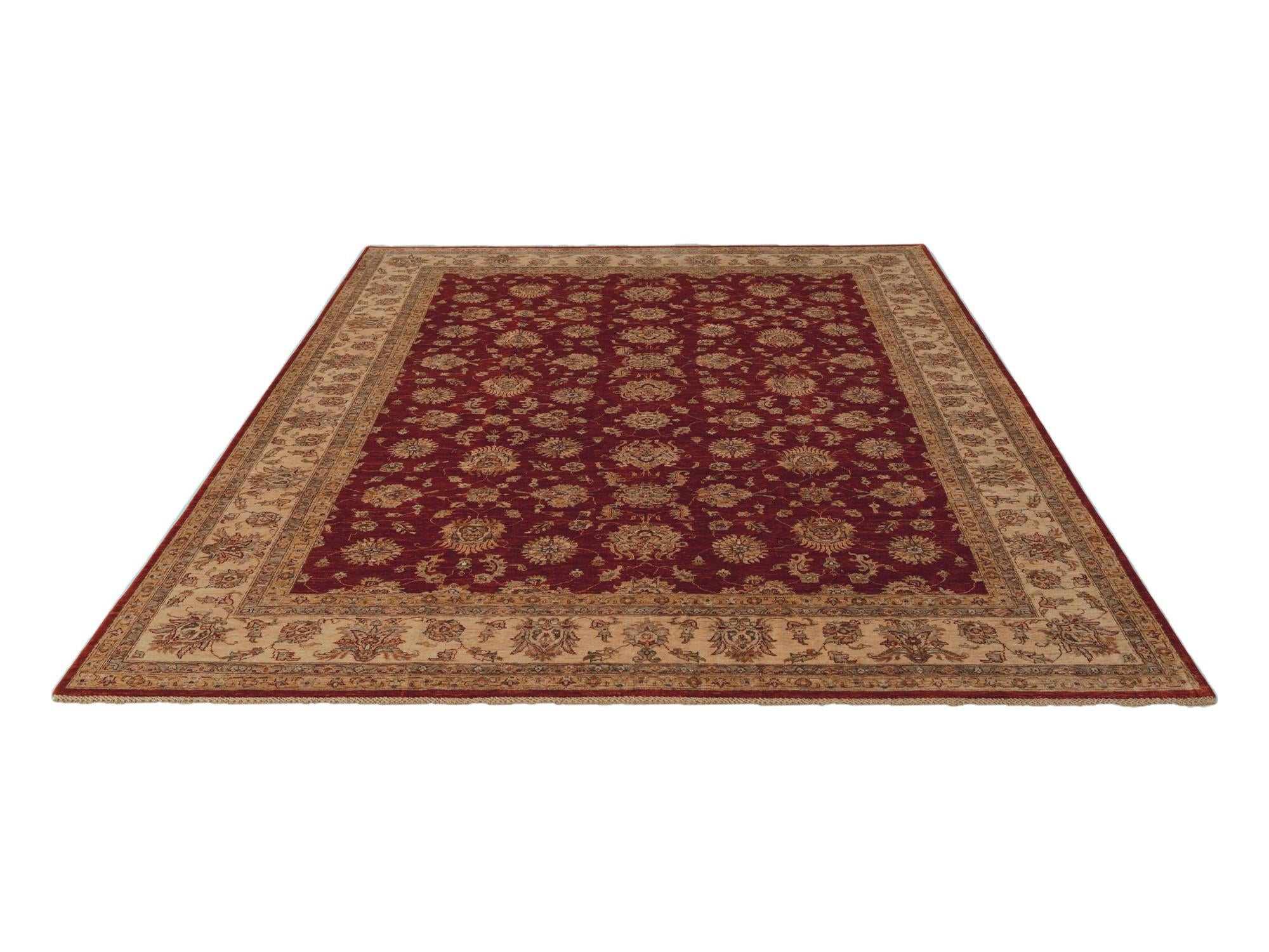 8' 4 x 11' 3 Hand Knotted Pershawar Ziegler Rug