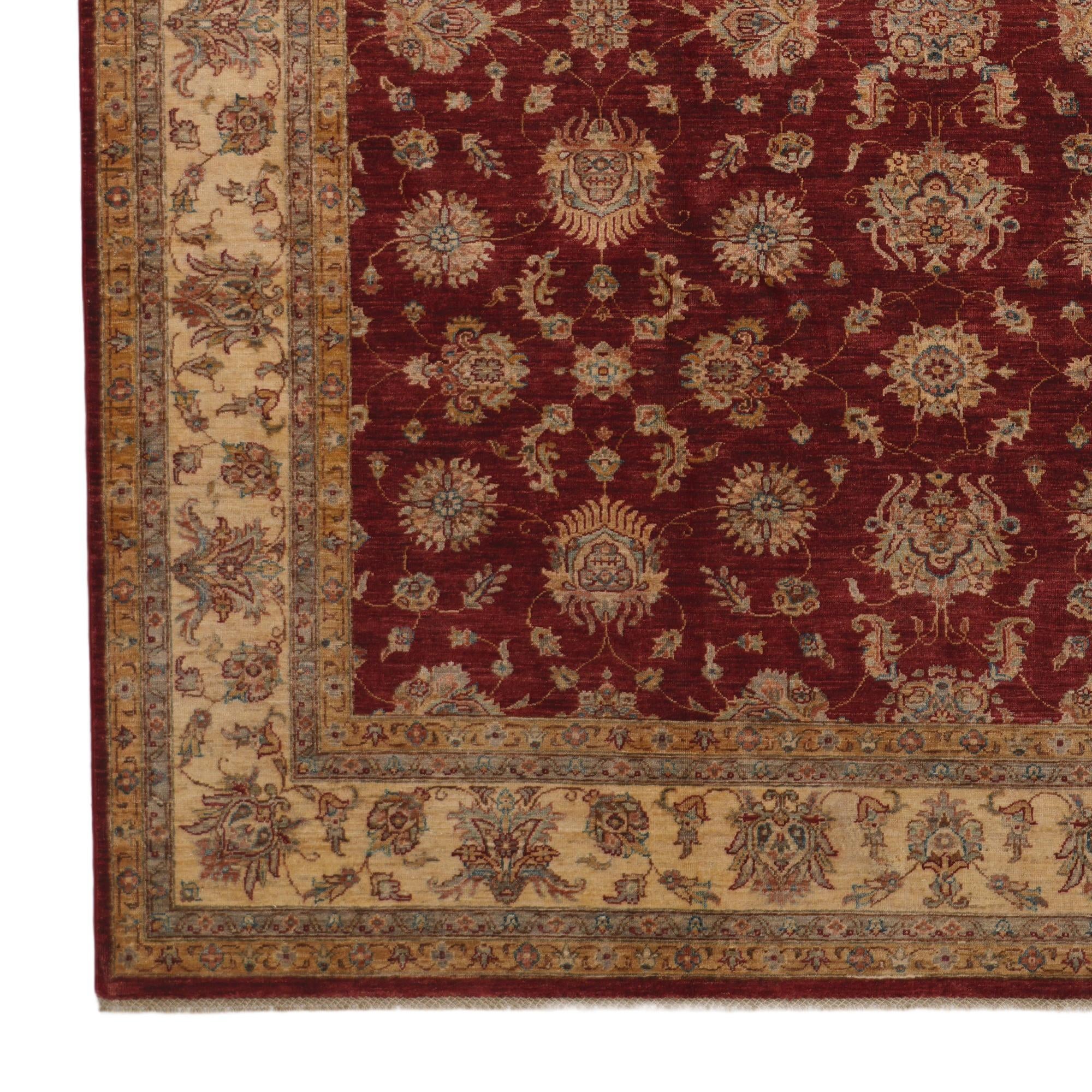 8' 4 x 11' 3 Hand Knotted Pershawar Ziegler Rug