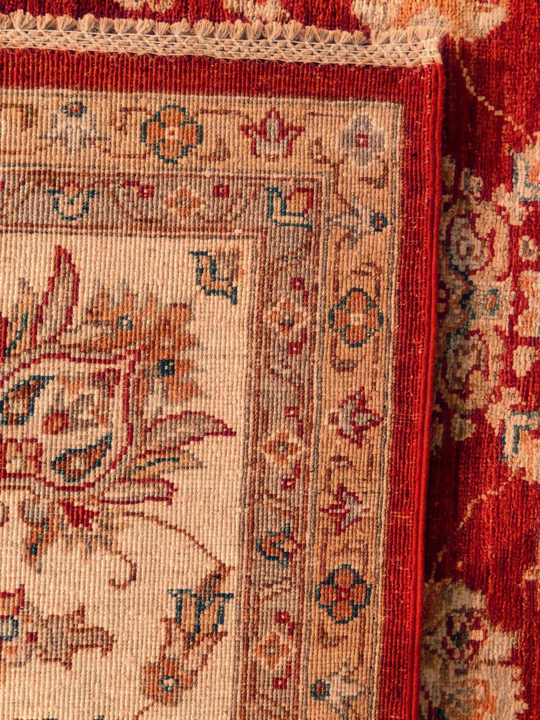 8' 4 x 11' 3 Hand Knotted Pershawar Ziegler Rug