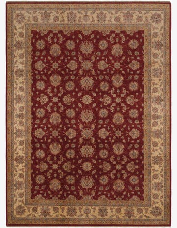 8' 4 x 11' 3 Hand Knotted Pershawar Ziegler Rug