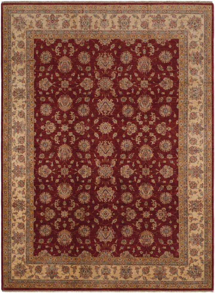8' 4 x 11' 3 Hand Knotted Pershawar Ziegler Rug