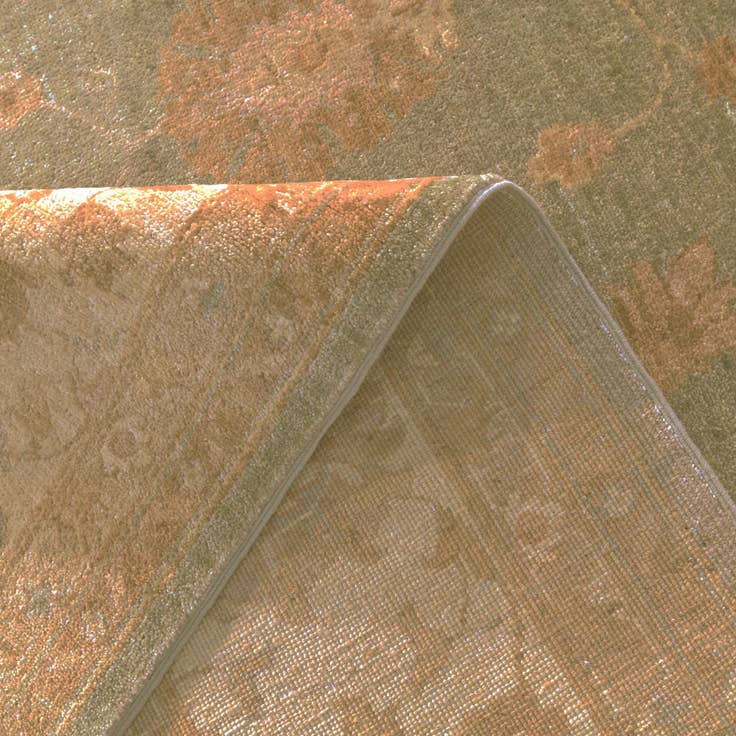 Detail image of 8' 11 x 11' 7 Hand Knotted Peshawar Ziegler Rug