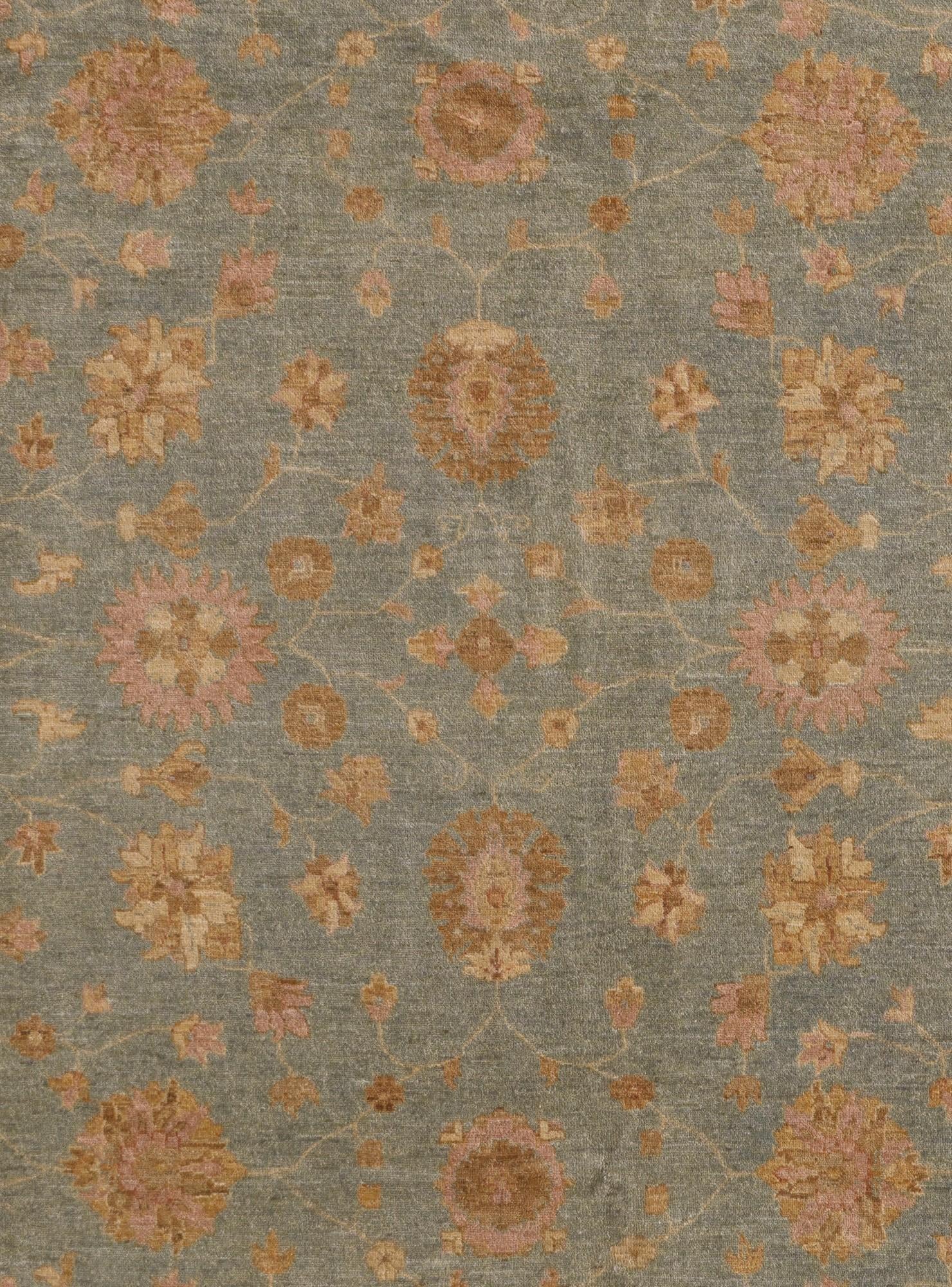 8' 11 x 11' 7 Hand Knotted Peshawar Ziegler Rug