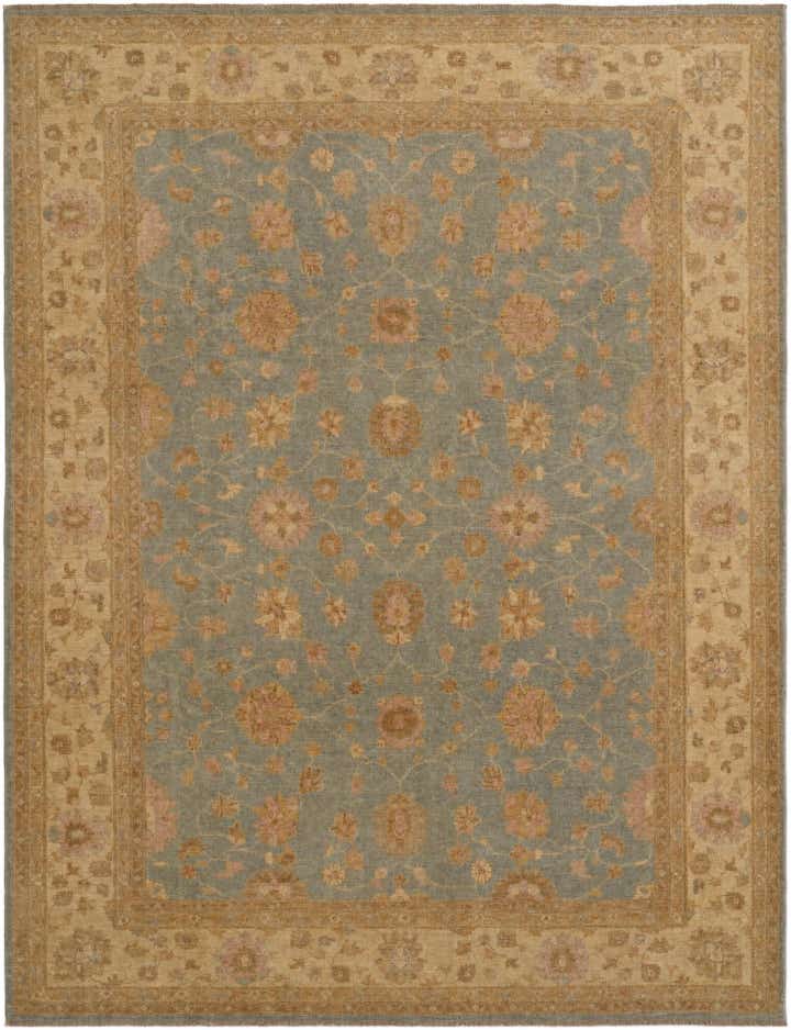 8' 11 x 11' 7 Hand Knotted Peshawar Ziegler Rug