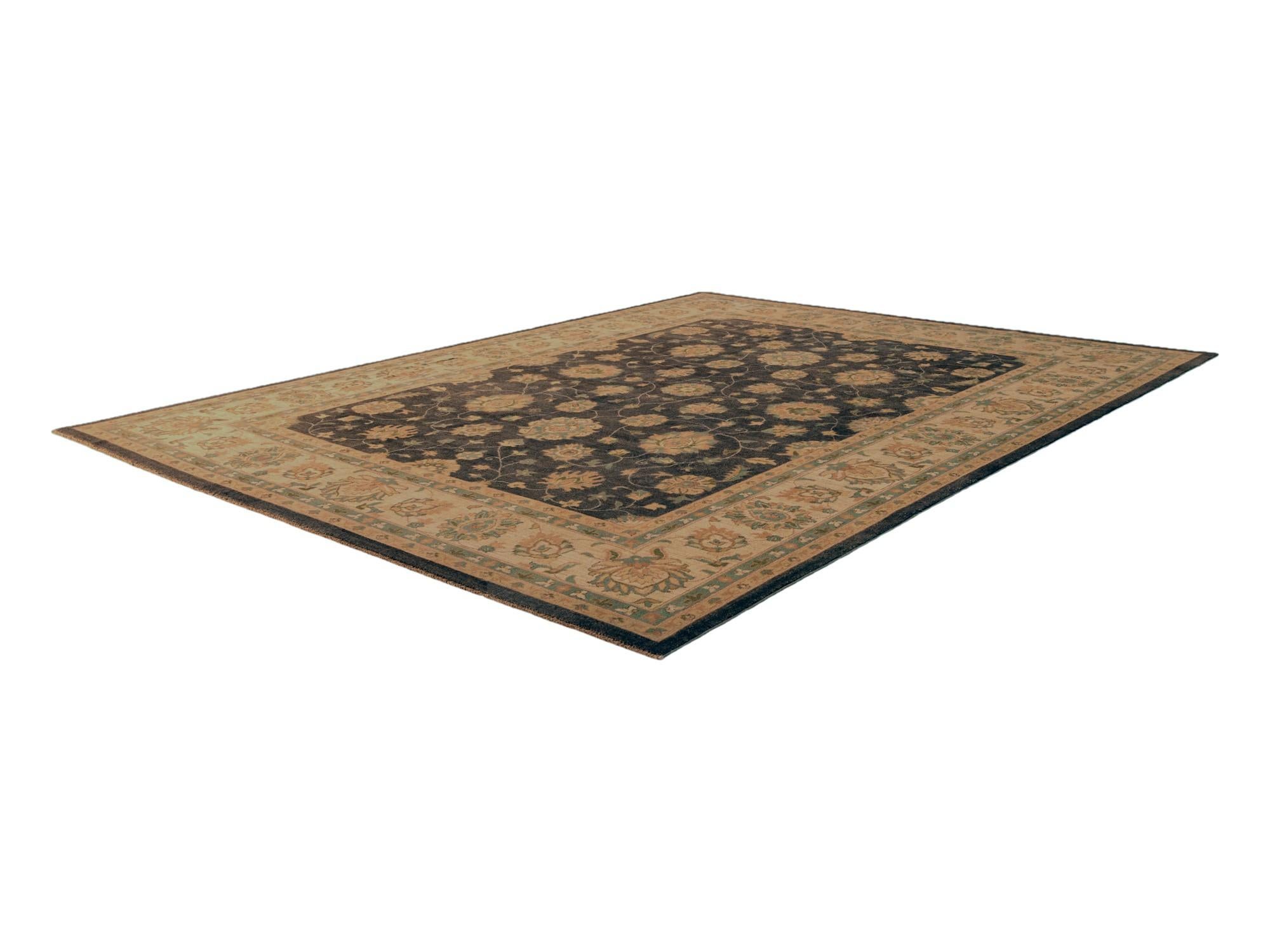 9' 2 x 12' Hand Knotted Peshawar Ziegler Rug