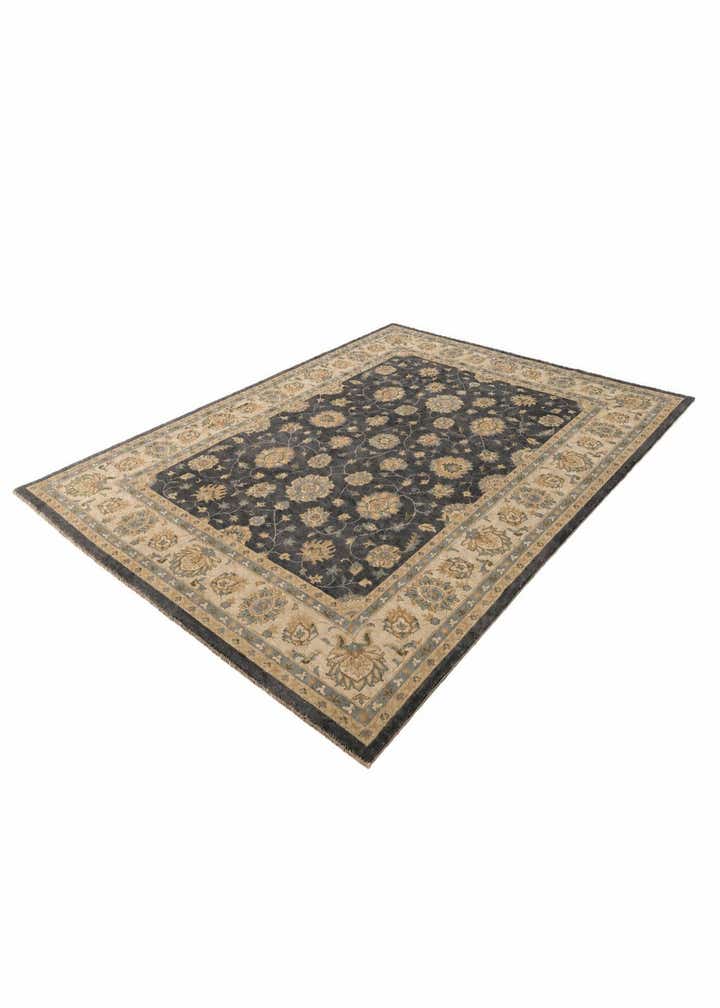 9' 2 x 12' Hand Knotted Peshawar Ziegler Rug