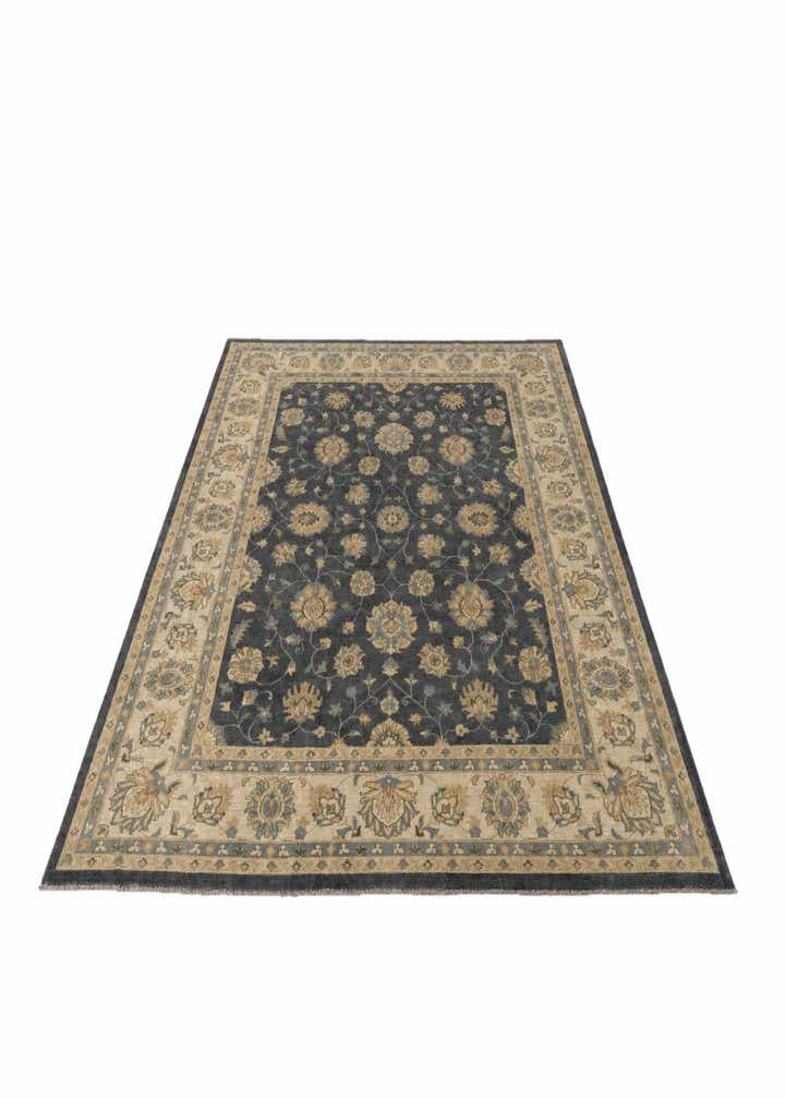 9' 2 x 12' Hand Knotted Peshawar Ziegler Rug