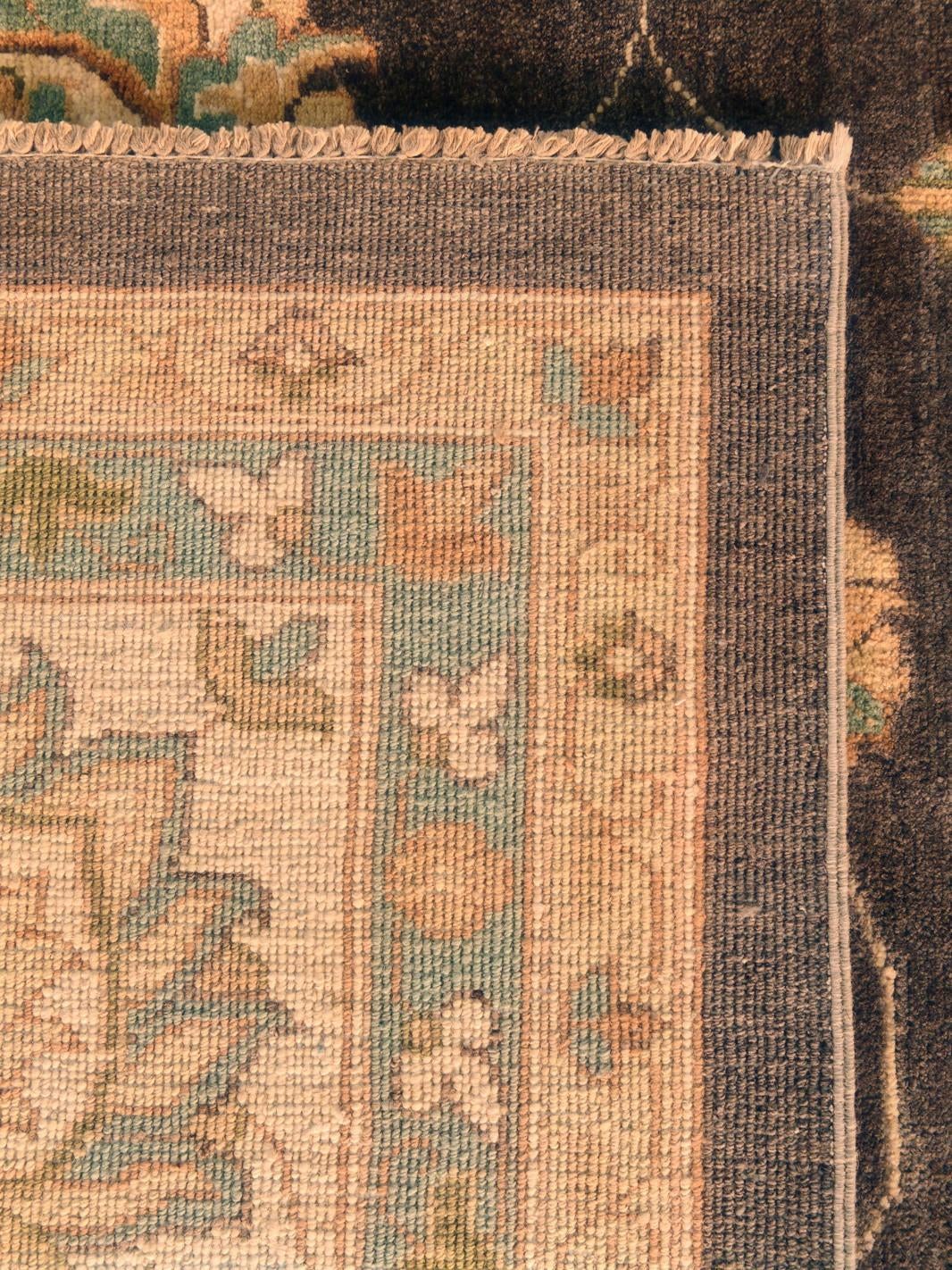 9' 2 x 12' Hand Knotted Peshawar Ziegler Rug
