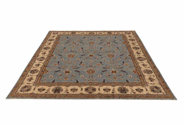 8' 1 x 9' 7 Hand Knotted Peshawar Ziegler Rug
