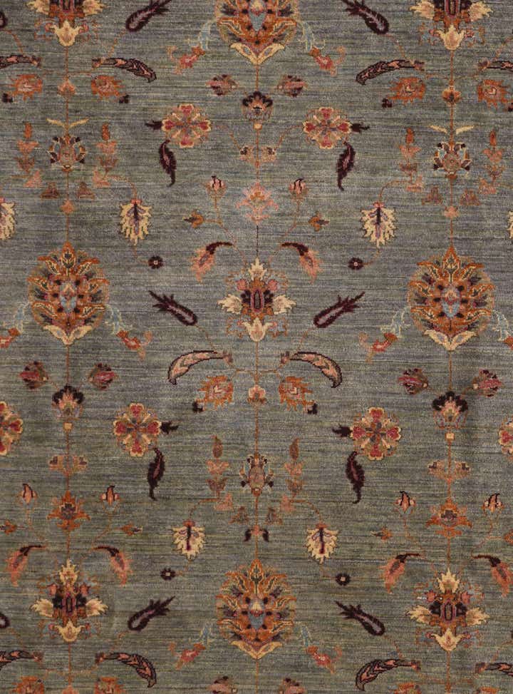 8' 1 x 9' 7 Hand Knotted Peshawar Ziegler Rug