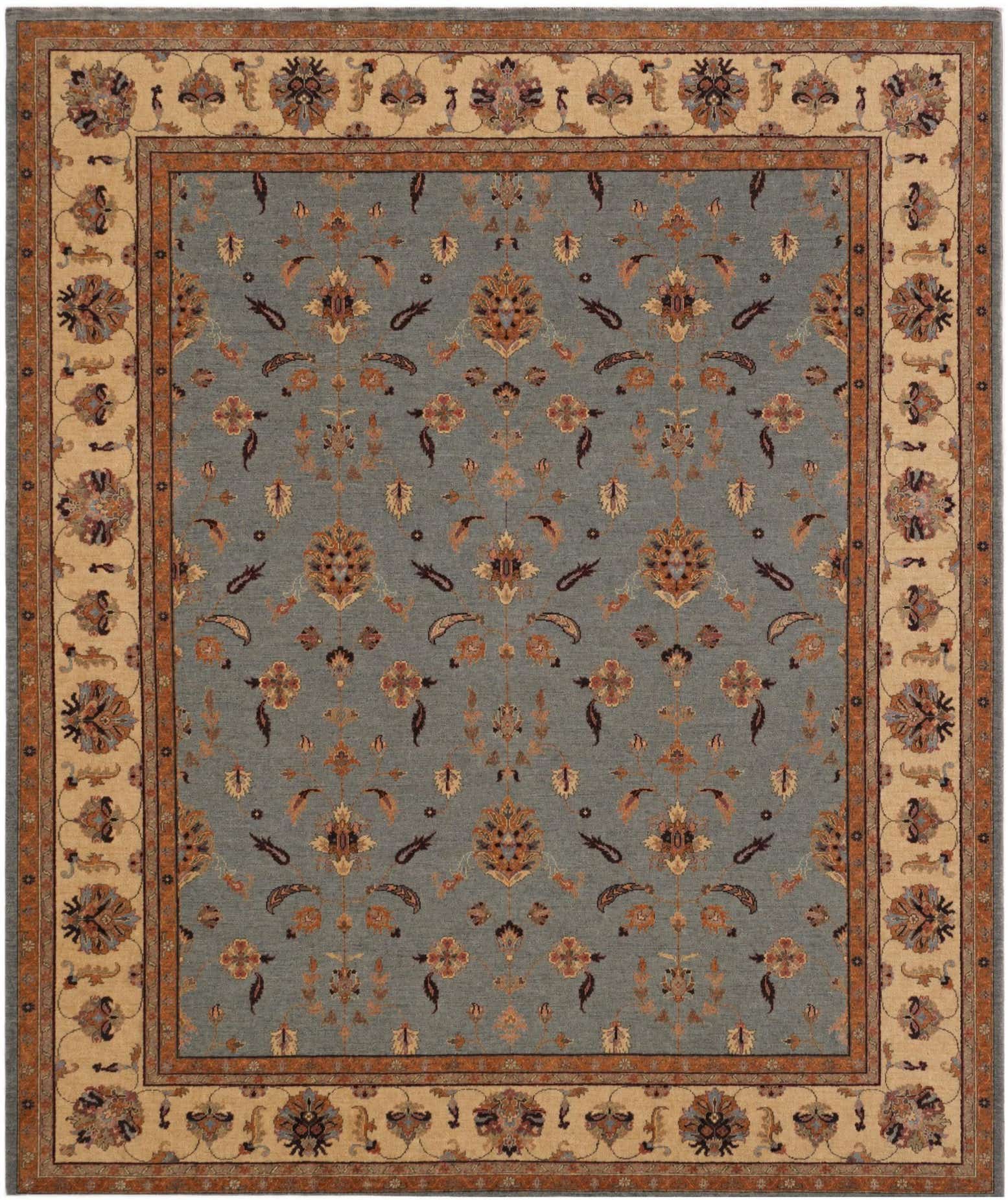 8' 1 x 9' 7 Hand Knotted Peshawar Ziegler Rug