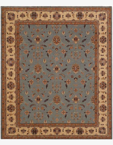 8' 1 x 9' 7 Hand Knotted Peshawar Ziegler Rug