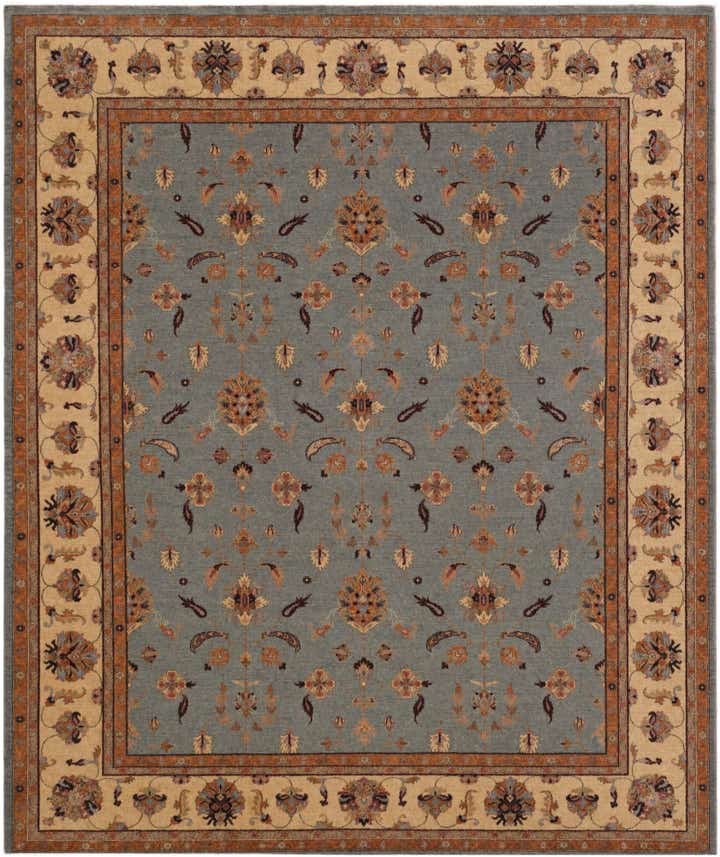 8' 1 x 9' 7 Hand Knotted Peshawar Ziegler Rug