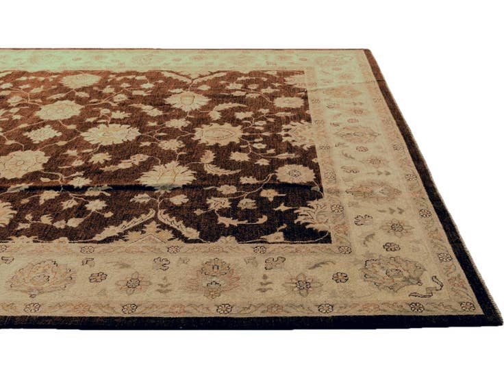 Detail image of 7' 10 x 10' Hand Knotted Peshawar Ziegler Rug