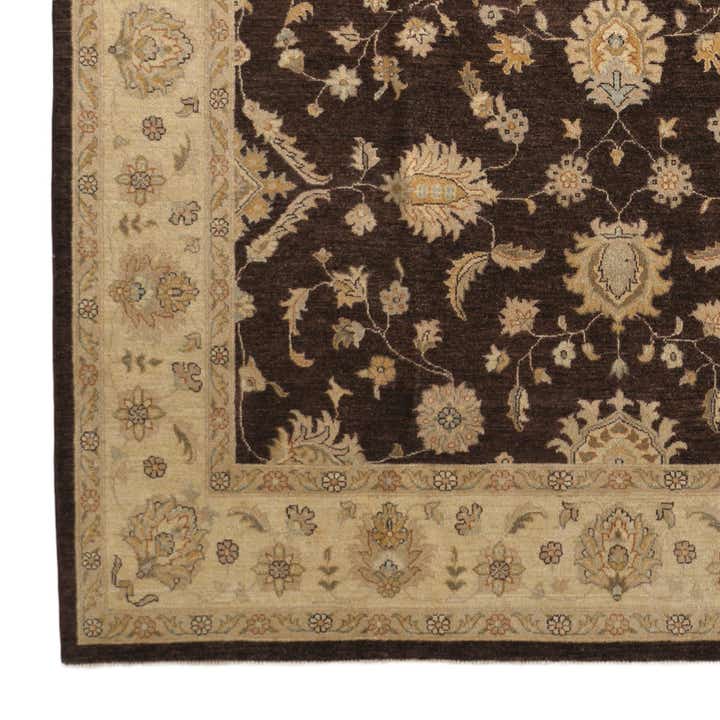 7' 10 x 10' Hand Knotted Peshawar Ziegler Rug