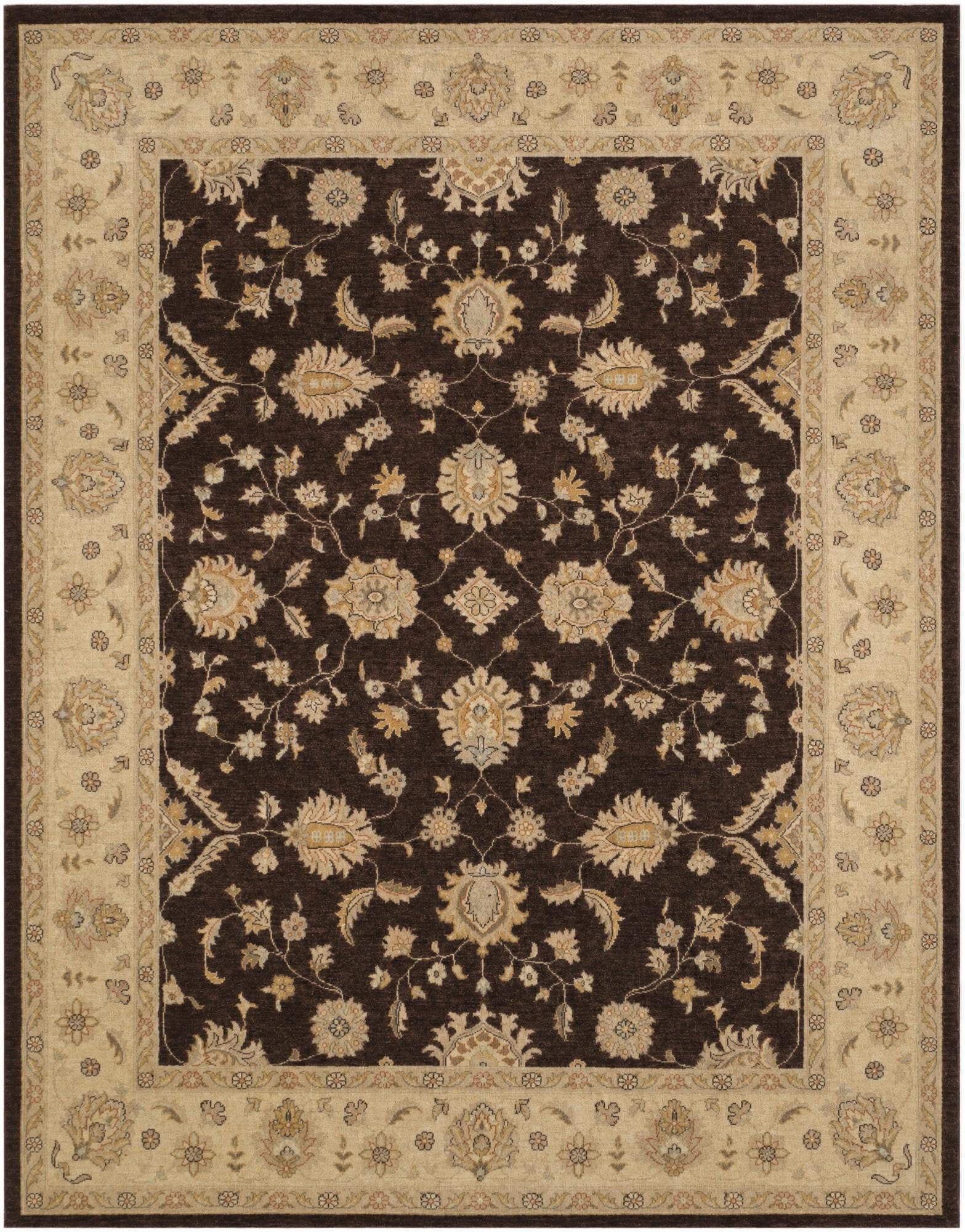 7' 10 x 10' Hand Knotted Peshawar Ziegler Rug