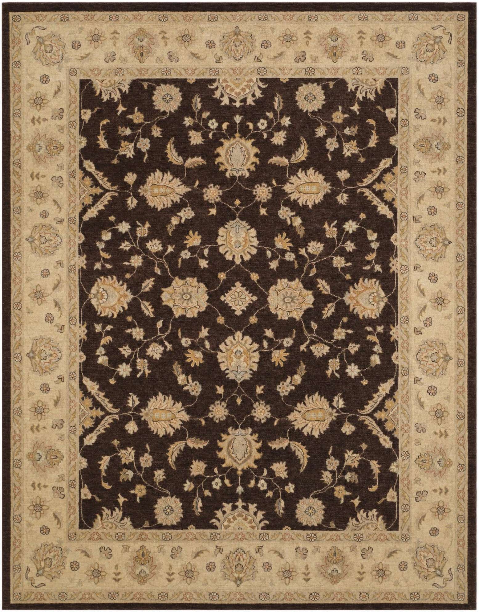7' 10 x 10' Hand Knotted Peshawar Ziegler Rug