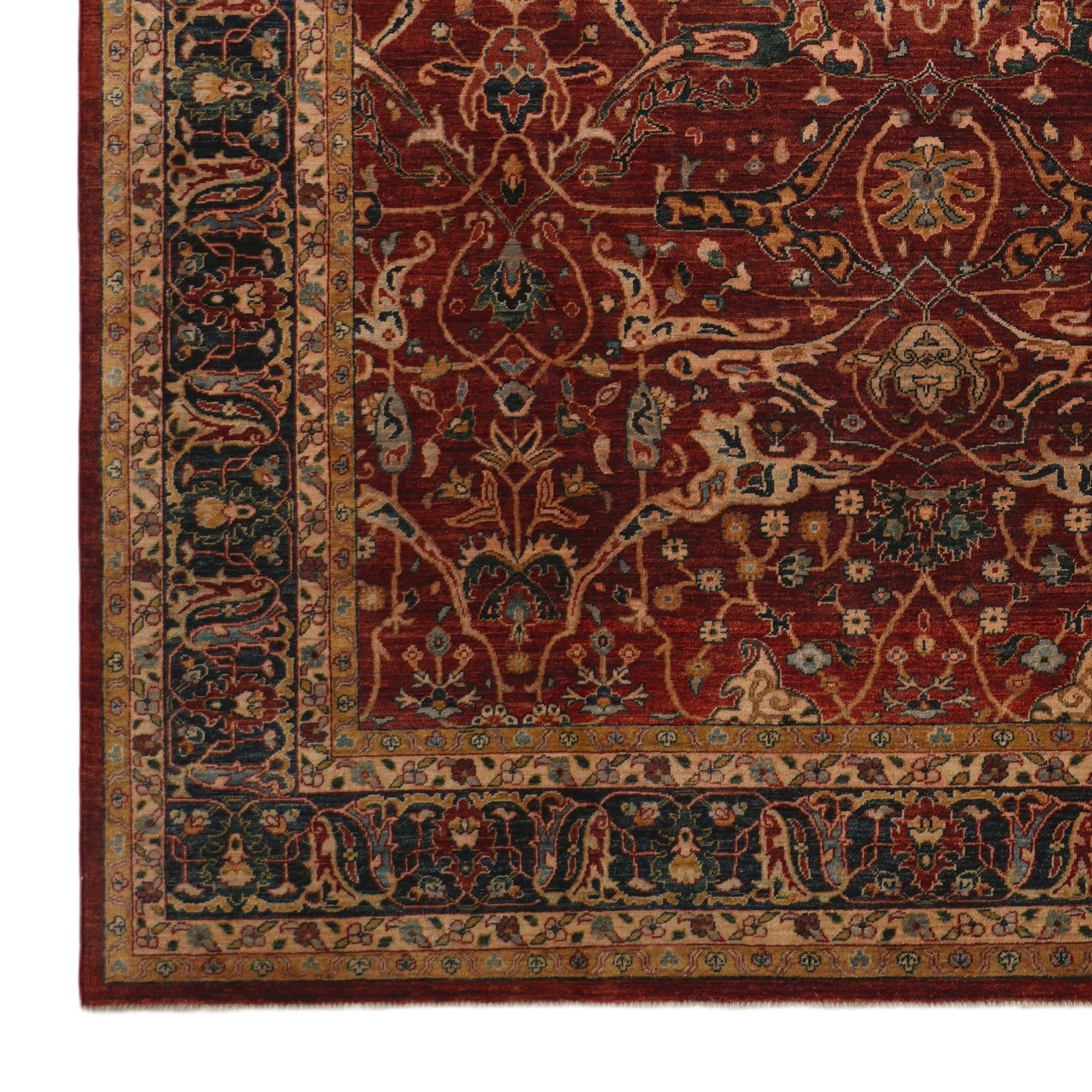 9' x 12' Hand Knotted Peshawar Ziegler Rug