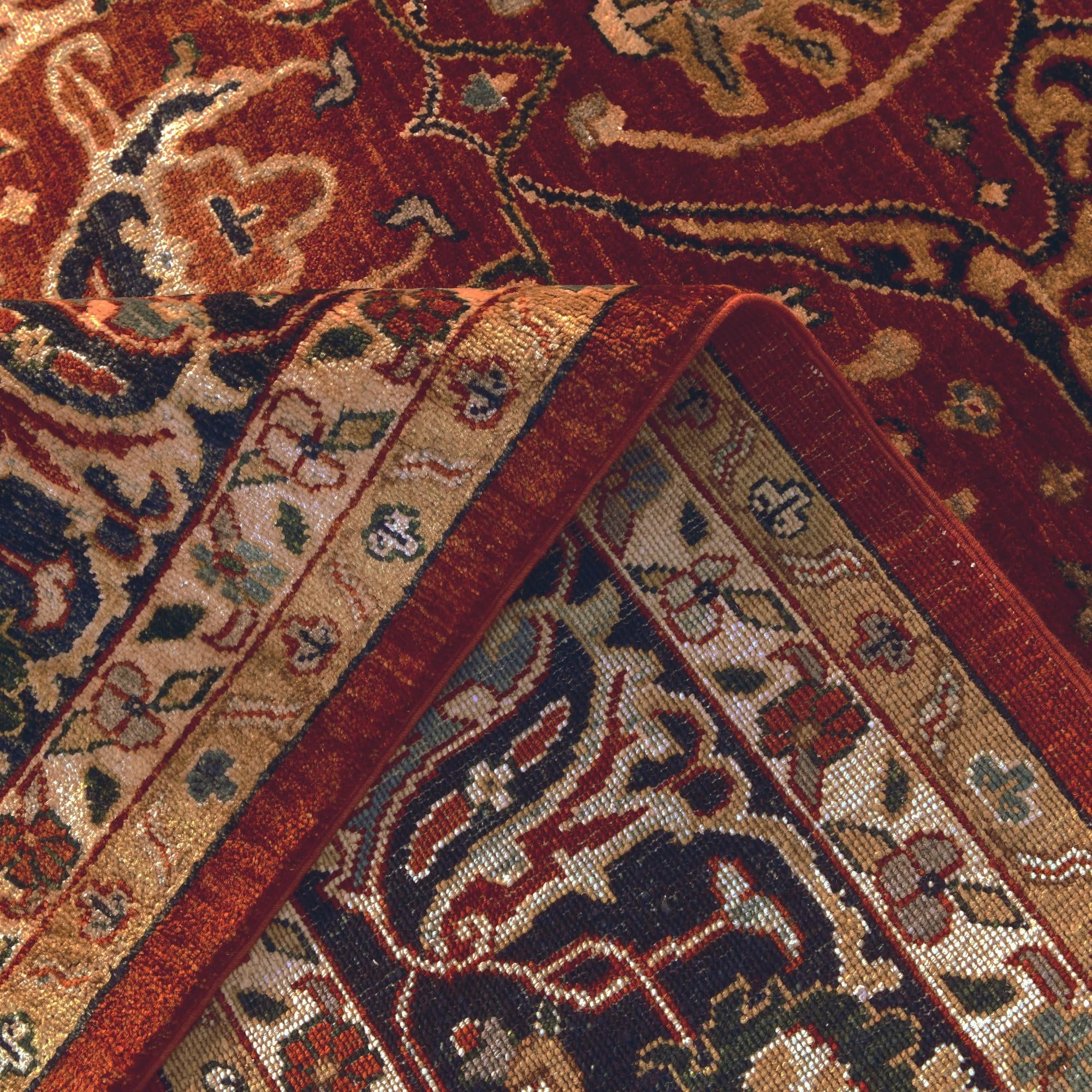 9' x 12' Hand Knotted Peshawar Ziegler Rug