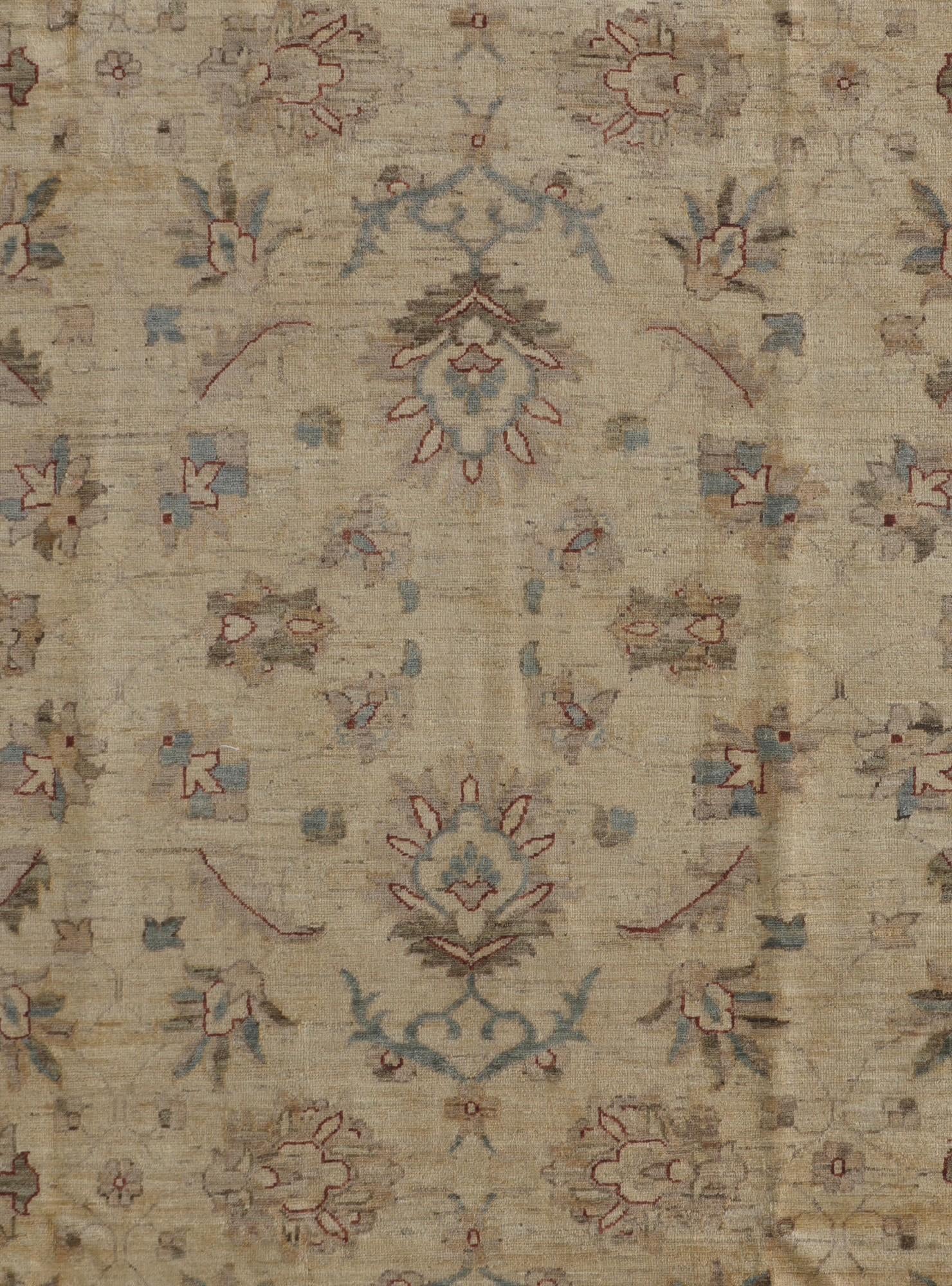 8' 4 x 11' 3 Hand Knotted Peshawar Ziegler Rug