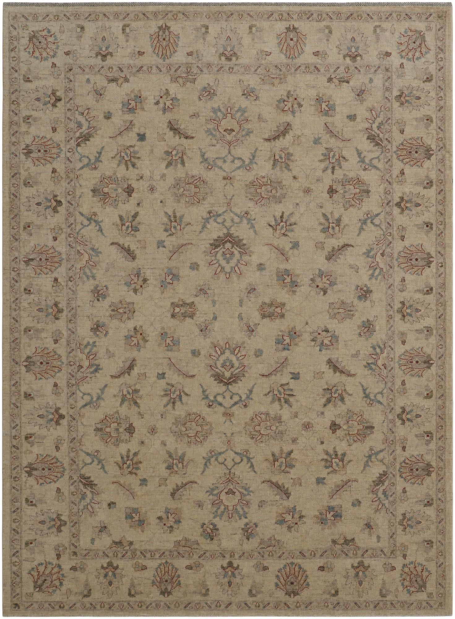 8' 4 x 11' 3 Hand Knotted Peshawar Ziegler Rug