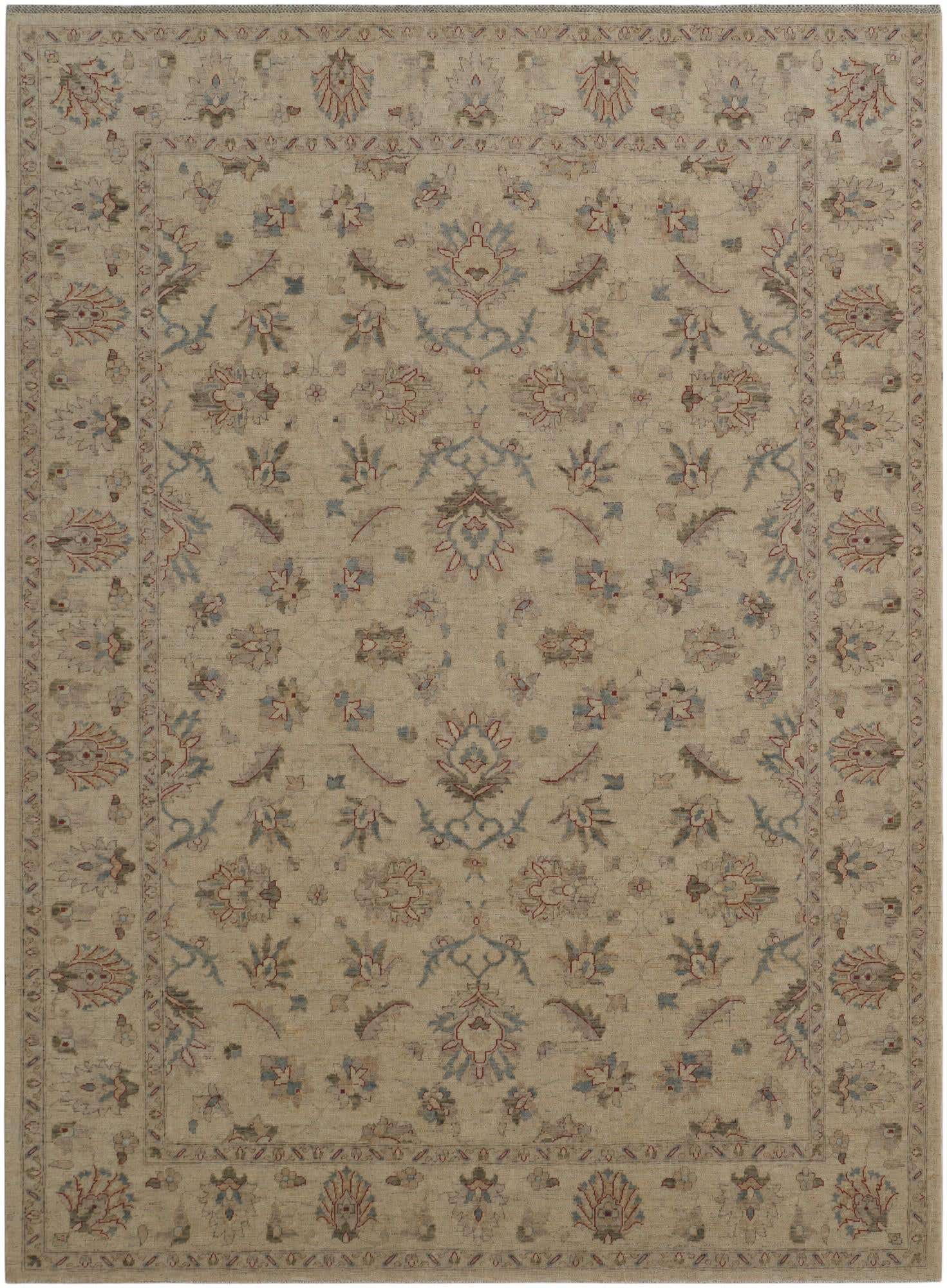 8' 4 x 11' 3 Hand Knotted Peshawar Ziegler Rug