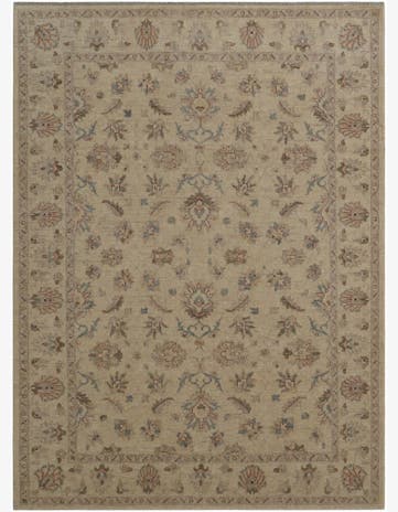 8' 4 x 11' 3 Hand Knotted Peshawar Ziegler Rug