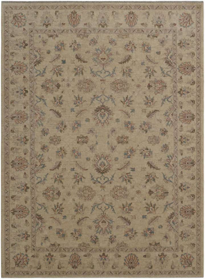 8' 4 x 11' 3 Hand Knotted Peshawar Ziegler Rug