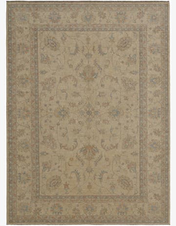 8' 5 x 11' 6 Hand Knotted Peshawar Ziegler Rug