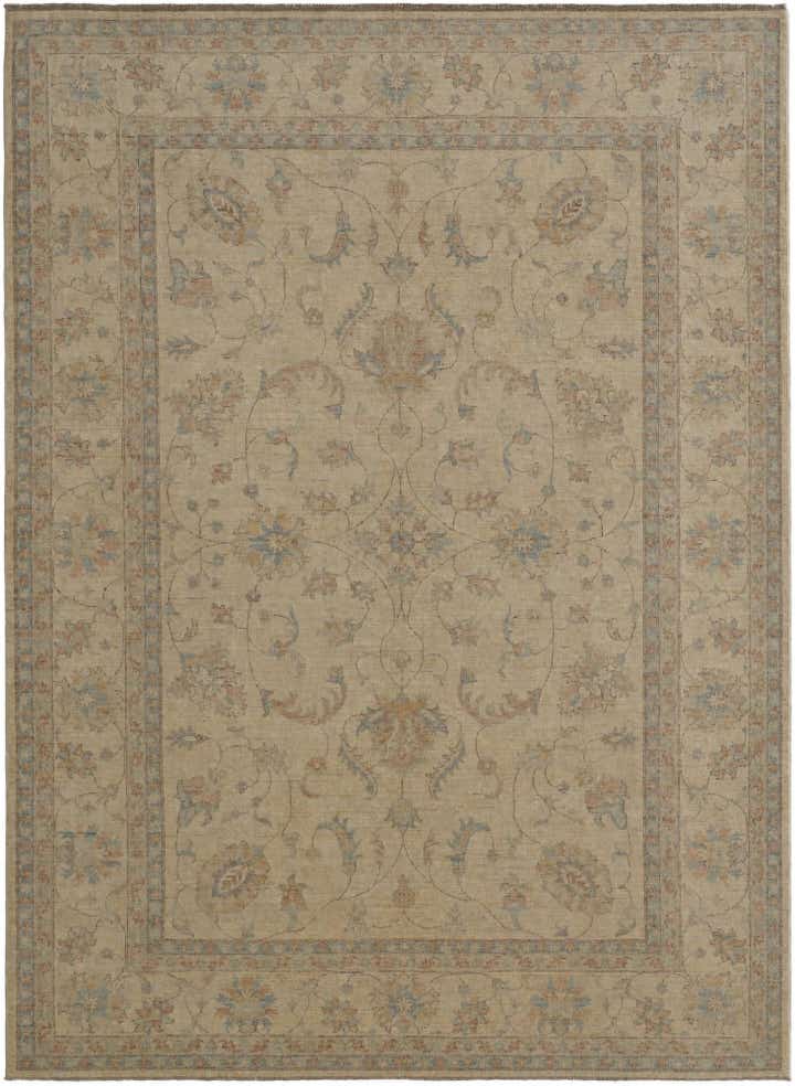 8' 5 x 11' 6 Hand Knotted Peshawar Ziegler Rug
